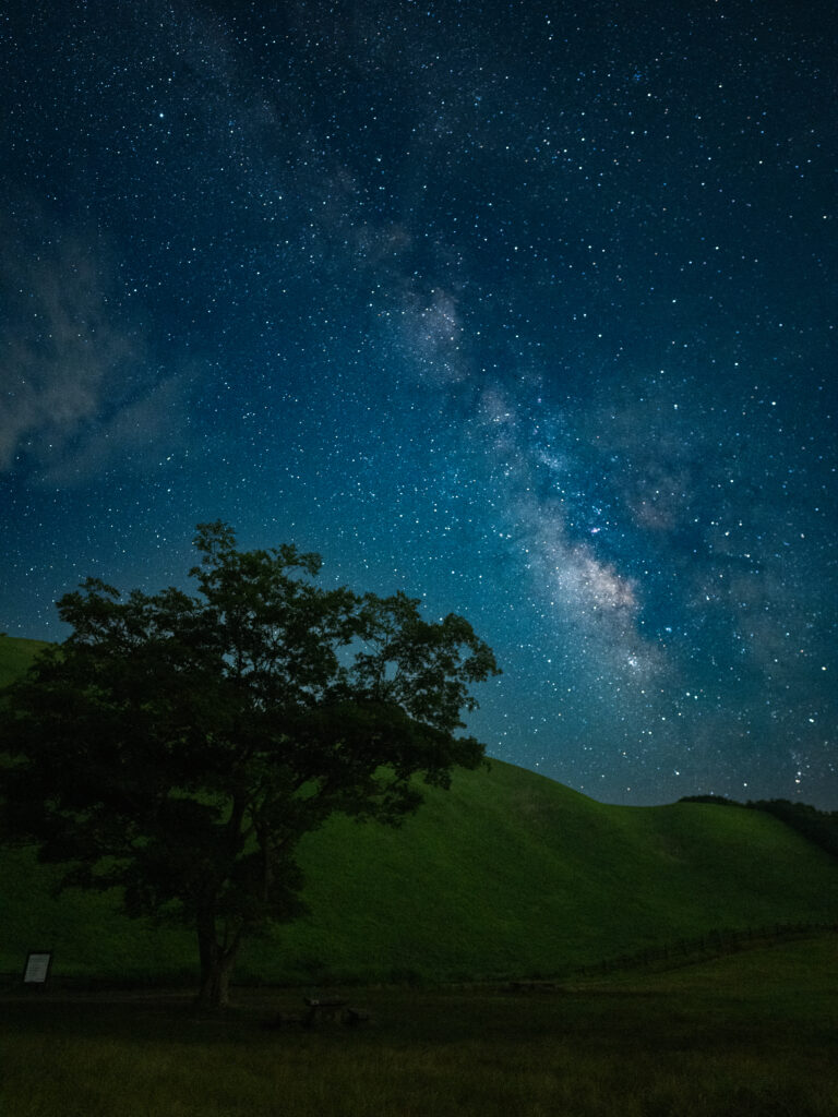 曽根高原 天の川